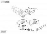 Bosch 0 601 851 083 Gws 21-180 H Angle Grinder 230 V / Eu Spare Parts